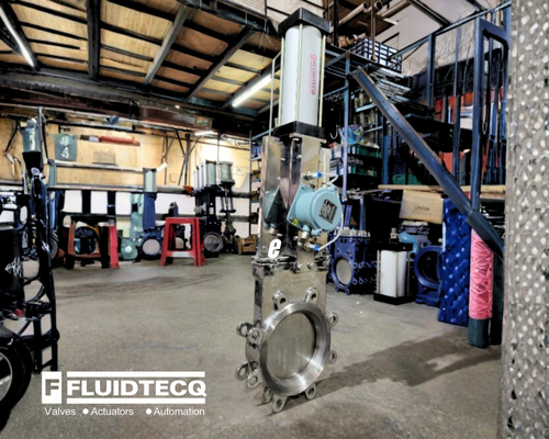 Fluidtecq Knife Gate Valves for  Slurries, Fly Ash, Pulp & Paper, Dry Powderand High Suspended Solids.