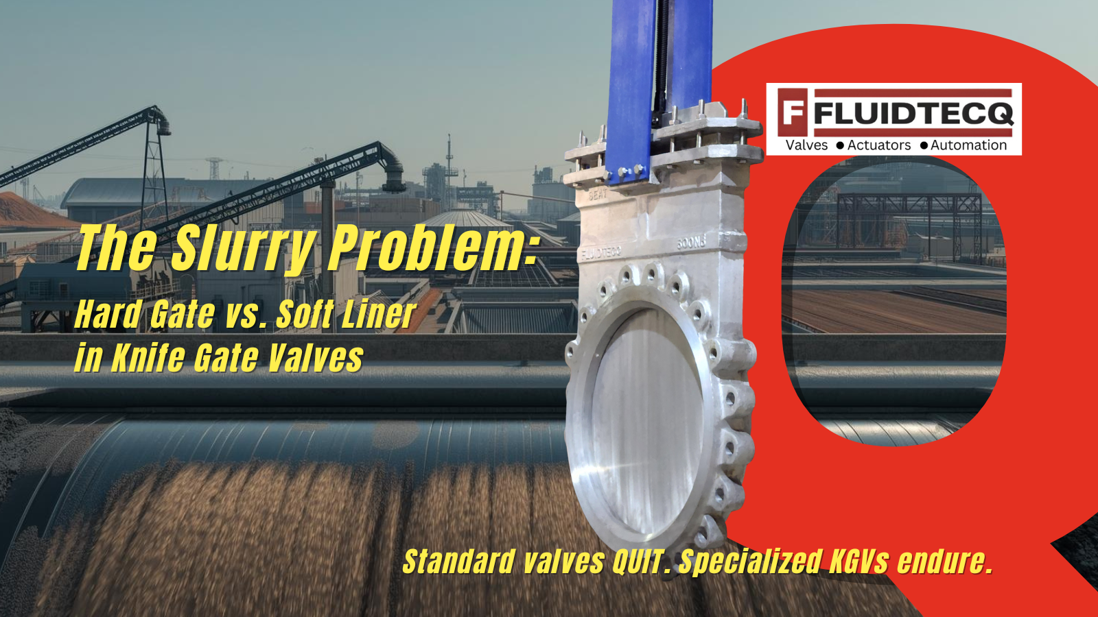 Knife Gate Valves for Slurry: How Fluidtecq Keeps Tough Industries Flowing